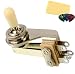Switchcraft EP-4365-000 Right Angle Toggle Bundle with Fender Picks and Austin Bazaar Polishing Cloth