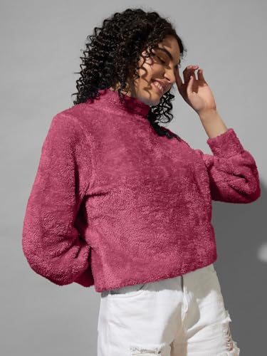 Image of THE DRY STATE Women's Fur Pull Over With High Neck