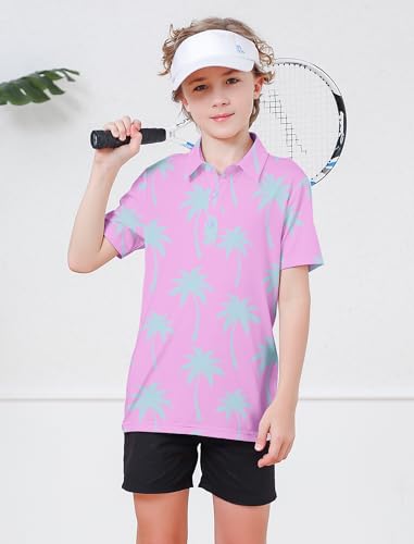 RAISEVERN Boys Polo Shirt Golf School Uniforms 5-14 Years Tops Short Sleeve2