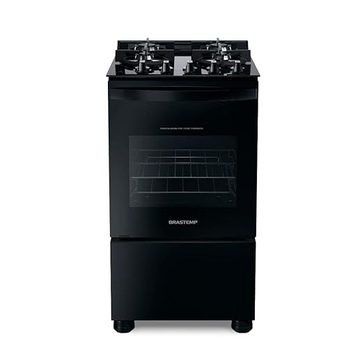 Fogão Brastemp 4 Bocas Preto