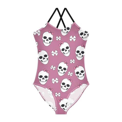 CaTaKu Girls Swimsuits One-Piece Bathing Suits Toddler Summer Beach Girls Swimwear 2-8 Years Old