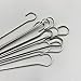 DELIGHTBOX UPI New Long Stainless Steel, Barbecue, BBQ, Shish Kebab Kabob Skewers, Ring-Tip Handle, 1 Dozen, 12