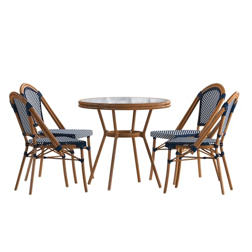 Flash Furniture Bordeaux Bistro Rattan Set