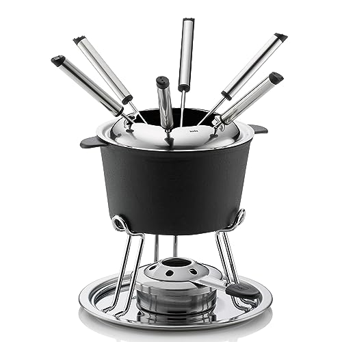 kela Fleischfondue Set 11tlg, Gusseisen Fondue für 6 Personen COMORE,...