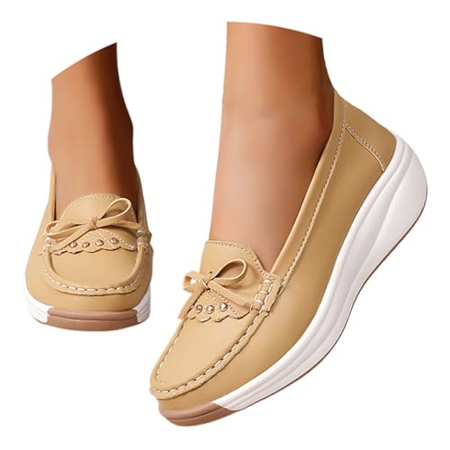 Chaussures décontractées féminines au design enveloppant et semelle plate