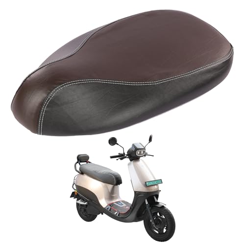 Image of Favourite Auto Accessories Dual Colored Seat Cover With Pro Leather Finish for Ola S1 Models (Brown & Black)