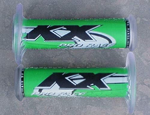 Logo Gel Hand Grips for Kawasaki KX KLX KDX 60 65 80 85 100 125 250 300 400 420 450 500 KX60 KX65 KX80 KX85 KX100 KX125 KX250 KX250F KX250R KX300 KX400 KX420 KX450 KX450F KX500 KLX110 KLX125 KLX140