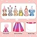 TUBAWD 15 Pcs Mini Party Hats For Toy Animals, Party Hats, For Kids 15-Pk Soft Felt Hats Basket Teddy Birthday Photo Prop Reusable