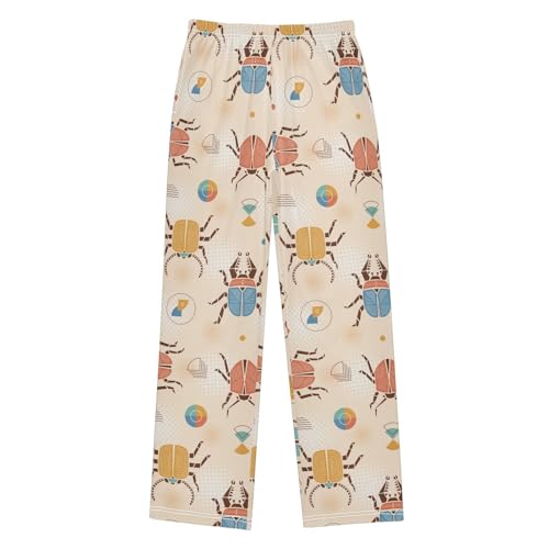 ZZKKO Retro Bug Beetle Insects Boys Pants for Kids Jogger Pants with Pockets S-XL