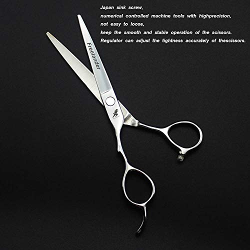 LXFENG-556-inch-inch-Professional-Left-Handed-Hair-Cutting-Hairdressing-Scissors-Shears-Set-BarberSalonHome-Thinning-Shears-Haircut-Kit-Stainless-Steel-Size-6-inch