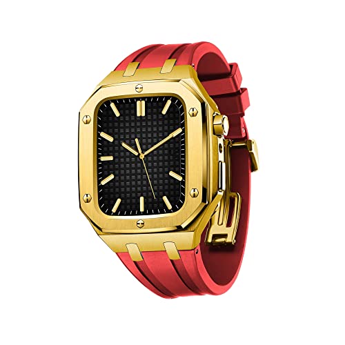 EKSIL AbvEHb`45mm44mmV[Y7/6/SE / 5/4pXeXP[X+ohAjpVRXgbv^P[Xp (Color : Gold Red, Size : 45MM FOR 7)