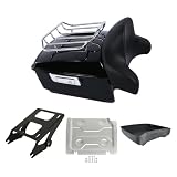 PEGSTREAMLINER Vivid Black King Tour Luggage Trunk Backrest Two Up Mounting Rack...