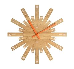 Alessi Raggiante Wall Clock, 48 . 00 x 48 . 00 x 7 . 00 cm, Wood Alessi Raggiante Wall Clock, 48 . 00 x 48 . 00 x 7 . 00 cm, Wood product image