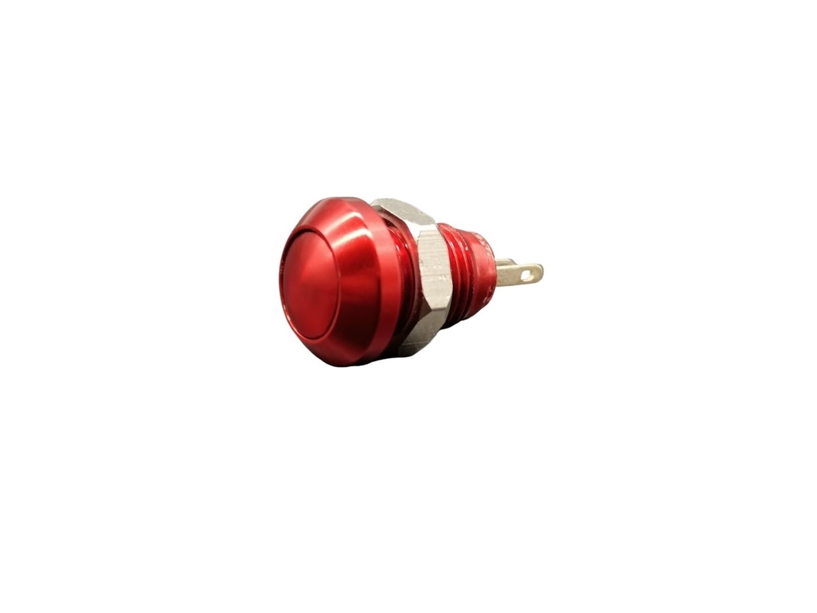 KUKEUC77Q 8mm instantaneous Mini Metal horn doorbell button switch(Red)