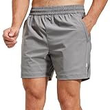 NIMENJOJA Men's 5.5" Workout Running Shorts Quick Dry Lightweight Athletic Gym Shorts for Active Tra