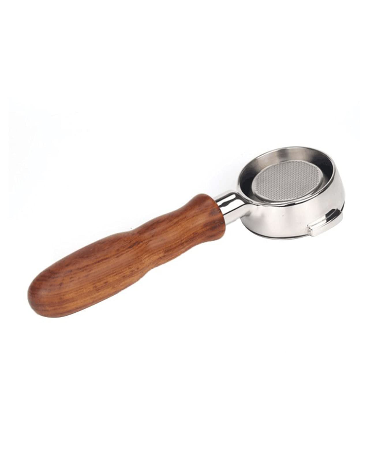 Portafiltro senza fondo per macchina da caffè espresso, portafiltro senza fondo per macchina da caffè da 58 mm, E61, con manico in legno (colore: E) (D)