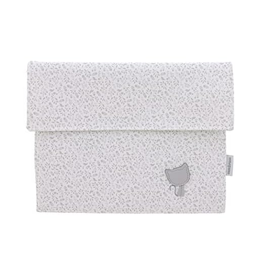 Cambrass - Portadocumentos bebé – carpeta portadocumentos – Carpeta documentos bebe con bolsillos (y cremallera) – libro de nacimiento - Portadocumentos Mar Gris 3x17x25 cm