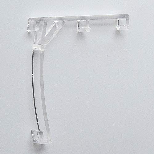 CUTELEC Valance Clips 2pack for 3-1/2inch(89mm) Vertical Blinds Clear Color