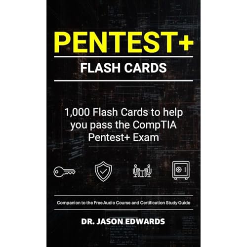 Pentest+ Flash Cards Audiolibro Por Jason Edwards arte de portada