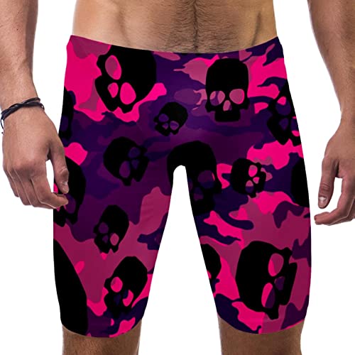 Traje de baño de camuflaje y cráneo HUI JIN SHOP, bañador deportivo para entrenamiento