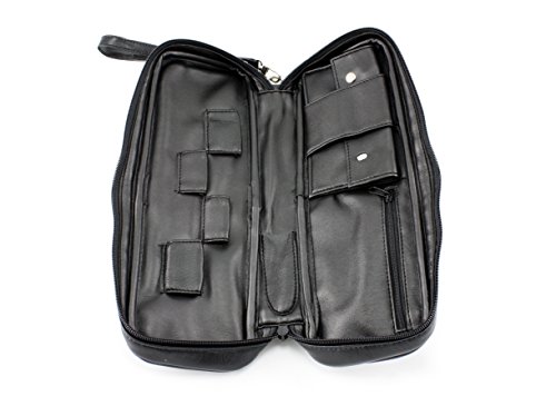 Skyway 12" Churchwarden 2 Pipe Long Tobacco Pouch Case - Black #TOP5