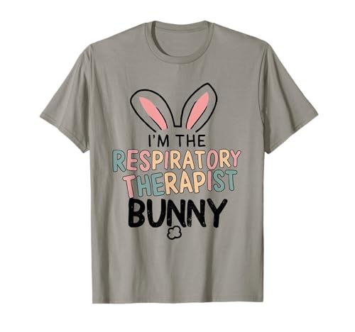 Soy el Conejito Terapeuta Respiratorio Feliz Día de Pascua RT Lindo Camiseta