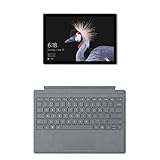 Microsoft Surface Pro Tablet, Processore Intel Core i5-7300U, 8 GB di RAM, SSD da 128 GB + Microsoft Surface Pro Signature Type Tastiera in Alcantara, Argento