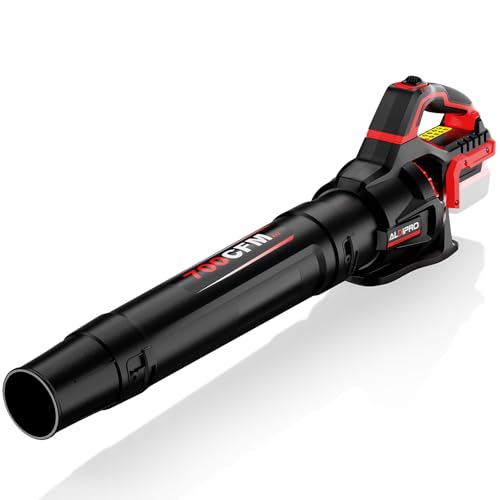 700 CFM Cordless Leaf Blower Compatible with Milwaukee M18 Battery 200 MPH Heavy-Duty Battery Powered Handheld Blower Rugged Leaf Blower for Lawn Care Yard Debris & Winter Snow (Bare Tool)