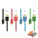Cell Phone 4 PACKS Micro USB Cable - 6.6feet 4.9ft 3.3 ft 1.6ft With Golden Connector - Strong Braided 24AWG - 4 Colors- Hi Speed Sync And Quick Charing USB Cables For Samsung Galaxy