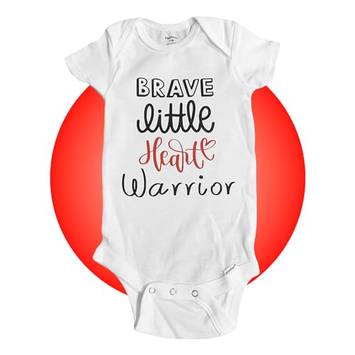Personalized Heart Warrior CHD Bodysuits - CHD Awareness Baby Clothes - Open Heart Surgery Baby Gifts - Baby Heart Surgery Care Package - Get Well Soon Gift - Heartiversary Outfit2