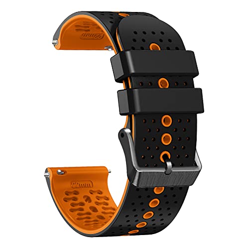 Bracelet silicone 22mm compatible Huawei GT5 GT4 46mm à fixation rapide et sûre