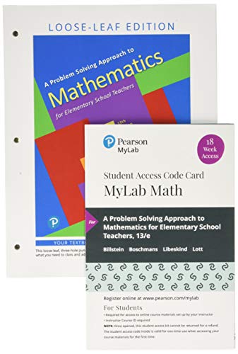 A Problem Solving Approach to Mathematics for E... 0136209408 Book Cover