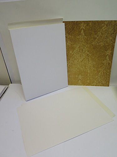 Envelope Gift Presentation Boxes 19 Sizes to Choose Cardmaking Scrapbooking Arts (220x298x13mm A4 Self Assembly x 10 AM918)