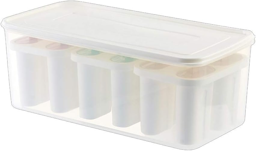 Kitchen tools 12 Grid DIY Ice Cream Molds with Cover Sticks Cool Freezing Tray Frozen Popsicle Maker Snacks Making Reusable Tool for Frozen Treats Bar Kitchen Gadget