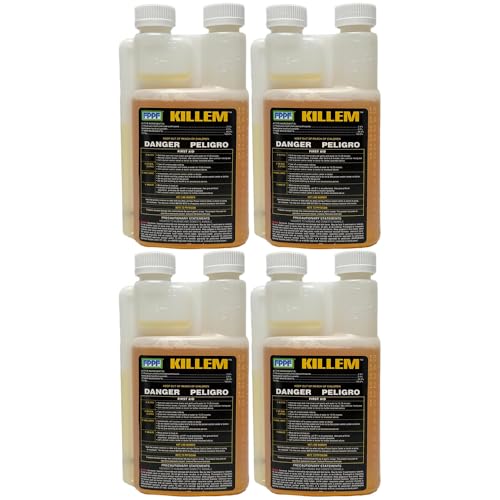 KILLEM - EPA Registered Fuel Oil Biocide for Bacteria Control 16 oz (Pack of 4