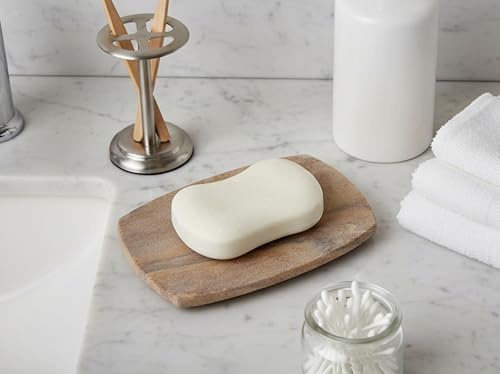 KLEO Gamme de Bain Exclusive - Porte-Savon | Accessoires de Bain | Accents de Bain | Plateau de Savon | Etui à Savon en Pierre Naturelle