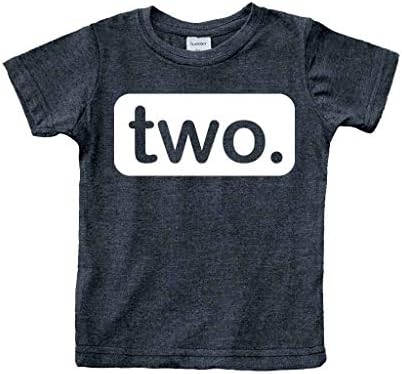 2nd Birthday Shirt boy 2 Year Old Toddler Kids Outfit Second Two t-Shirt Party (Charcoal Black, 2 Years)