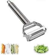 Bhuma 1 Pc's Julienne Peeler Stainless Steel Cutter Slicer Multi-Functional Fruit Vegetable Shre...