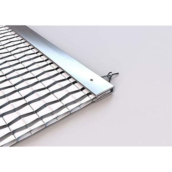 YourCasa Divisor colgante de diseño atractivo y decorativo para cualquier habitación, pantalla transparente a la luz, 120 x 240 cm, ideal para ofrecer protección de miradas indiscretas, multifunción