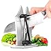 BLUETRENDS Afilador de chuchillo, profesional para cocina, afila en segundos, carne, verdura, pescado, ideal sushi, para piedra y cerámica, afilador tijeras profesional