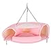 Hamster Tunnel Bed, Small Animal Hanging Tunnel Pink Hamster Toys Warm Nest Tunnel Toys for Squirrels Small Guinea Pigs Sugar Glider Ferret Rat(S)