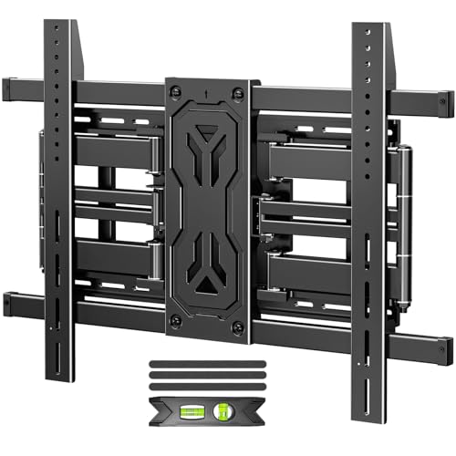 MOUNTUP Heavy Duty Full Motion TV Wall Mount for 50-110 inch Large TVs, Holds 250 lbs, 1.65' Slim TV Bracket with Extension, Swivel & Tilt, Preassembled, Max VESA 800x600mm, Fits 12-24' Studs, MU0096