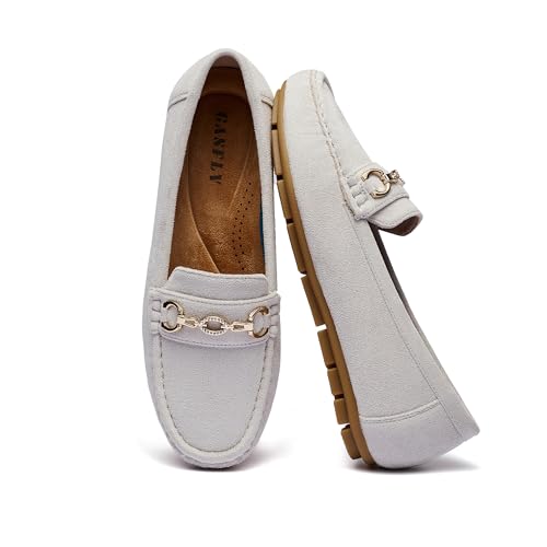 Image of Women's Business Loafers Work Casual Flats Shoes Lightweight Penny PU Leather Slip On Walking Shoes