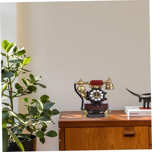 Téléphone vintage résine iplusmile pour déco maison rétro