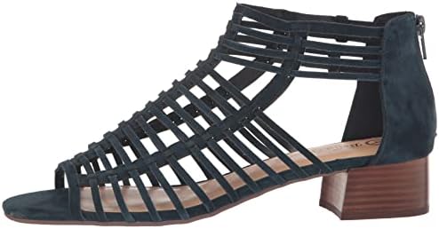 Bella Vita Women's Holden Block Heel Heeled Sandal, Navy Suede Leather, 7 | Image 7