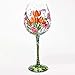 Designs by Lolita ?Spring Bling? Hand-painted Artisan Super Bling Wine Glass, 22 oz.