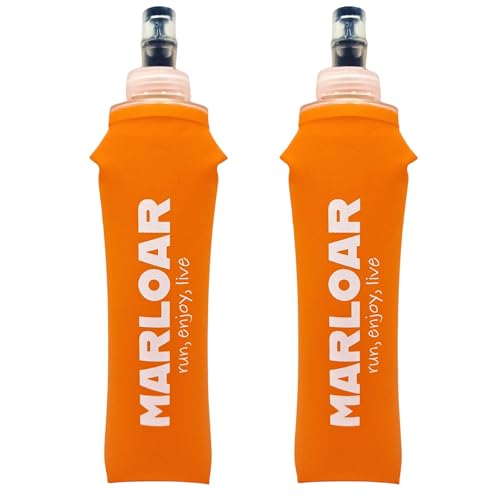 MARLOAR Soft Flask - Botella Plegable - Botella Plegable Silicona - pack de 2 unidades de Soft Flask...