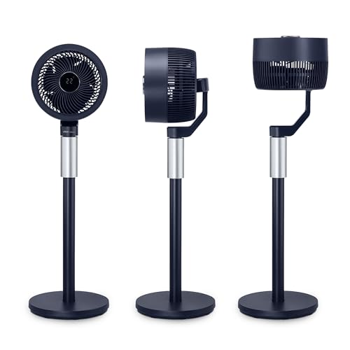 Ufesa 3D70 Ventilador Circulador de Aire con Oscilación 3D 360º, Multidireccional, 70W, 3 Velocidades, 3 Modos, 1m Altura, Temporizador, Mando a Distancia, Pantalla LED