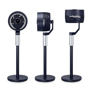 Ufesa 3D70 Ventilador Circulador de Aire con Oscilación 3D 360º, Multidireccional, 70W, 3 Velocidades, 3 Modos, 1m Altura, Temporizador, Mando a Distancia, Pantalla LED