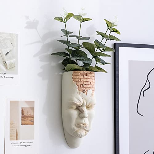 Sureh Macetas De Cabeza De Maceta Facial, Macetas De Pared Facial Para Plantas De Interior Y Exterior, Macetas De Resina Colgantes Sin Drenaje Para Decoración De Jardín Del Hogar Sureh Macetas De Cabeza De Maceta Facial, Macetas De Pared Facial Para Plantas De Interior Y Exterior, Macetas De Resina Colgantes Sin Drenaje Para Decoración De Jardín Del Hogar